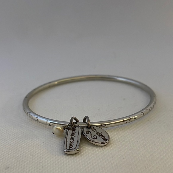 Brighton and Alex & Ani Silver Bangle Bracelets Cross, Cupcake, Friends Forever - Picture 14 of 16